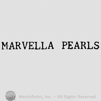 Words MARVELLA PEARLS.