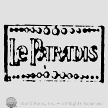 Word LE PARADIS written on a label.