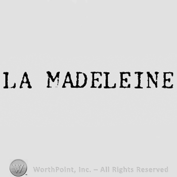 Words LA MEDELEINE.