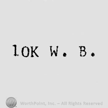 10K and letters W.B.