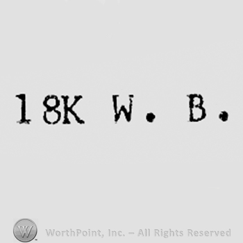 18K and letters W.B.