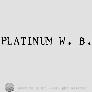 Words PLATINUM W.B.