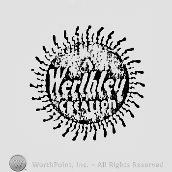 Words WERTHLEY CREATION written inside a circle like a sun.