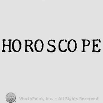 Word HOROSCOPE.