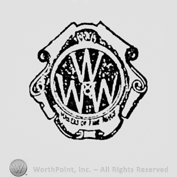 Triple W inside a circle with a frame.
