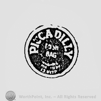 Words PICCADILLY MASH BAG inside a circle.