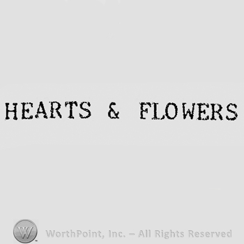 Words HEARTS & FLOWERS.