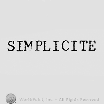 Word SIMPLICITE.