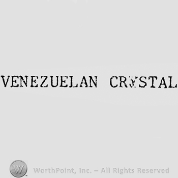 Words VENEZUELAN CRYSTAL.