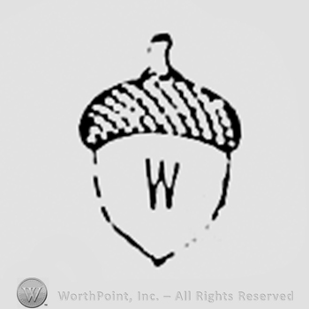 Letter W on an accorn.