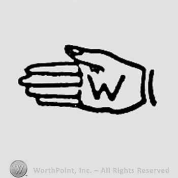 Letter W on a hand.