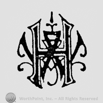 Monogram of letters W and H.