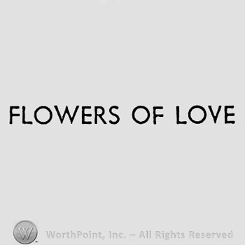 Words FLOWERS OF LOVE.