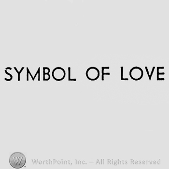 Word SYMBOL OF LOVE.