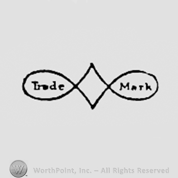 Words TRADE MARK inside a shape like a ribbon.