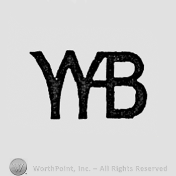 Monogram of letters W and B.