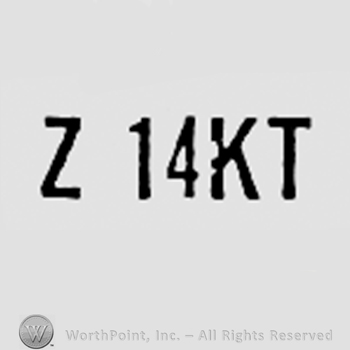 Letter Z, number 14 and letters KT.