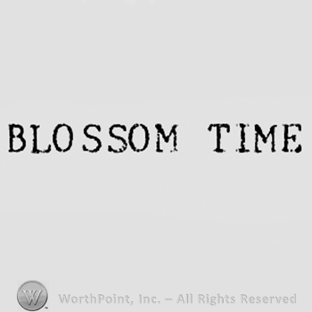 Words BLOSSOM TIME.