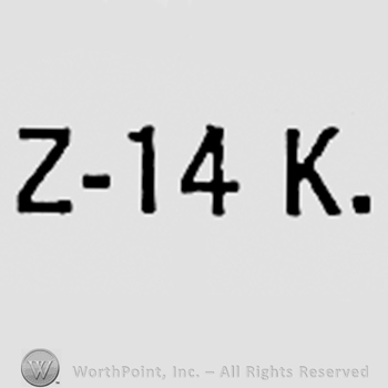 Letter Z and 14K.
