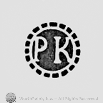 Letters PK inside a circle.