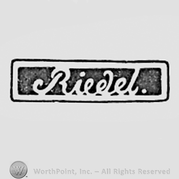 Word Riedel inside rectangle.