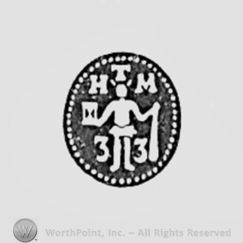Man with rifle and initials HTM ;