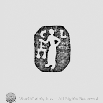 Womand and initials CL.