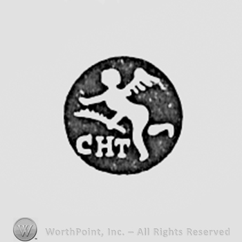 Angel with sword and initials C H T.