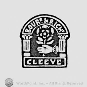 Hand with flower ; Bour & Rich Cleeve written.