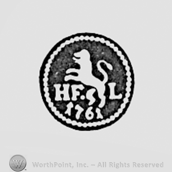 Lion with date 1761 and initials H F L.