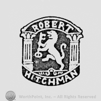 Lion with key and Robert Hitchman written.