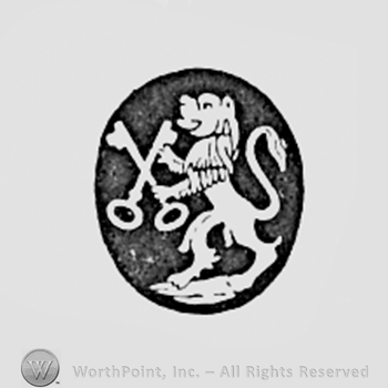 Lion with two crossed keys.