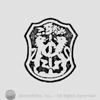 Shield with two lions inside.