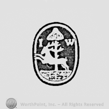 Deer and initials J W.