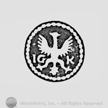 Eagle and initials J G K.