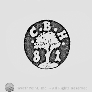 Tree and initials C B H.