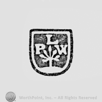 Flower and initials P L W.