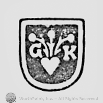 Flowers and initials G K.