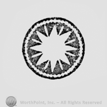 Circle with a star inside.
