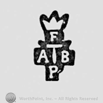 Crowned letter F above letters ATBP.