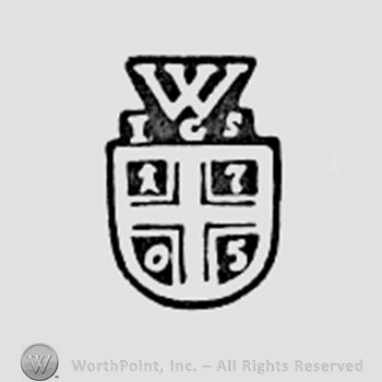 Year 1705 on a shield and letters IGS W above.