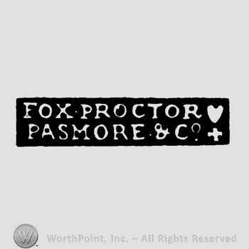 Fox Proctor Pasmore & Co written on two lines.