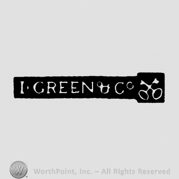 I Green & Co written near two crossed keys.