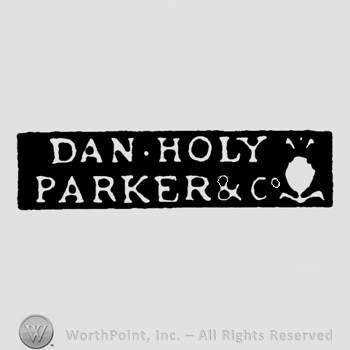 Dan Holy Parker& Co written on two lines,