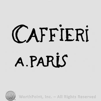 Caffieri A Paris written.