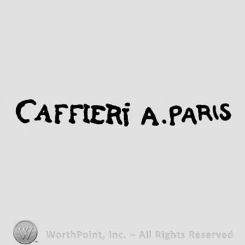 Caffieri A Paris written.