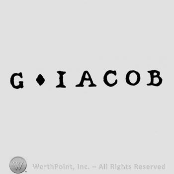G Iacob written.