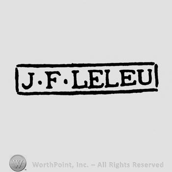 J F Leleu written inside a rectangle.