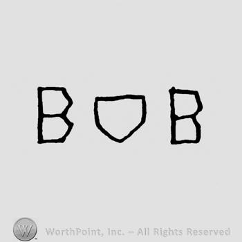 Two letters B with a shield in the middle.