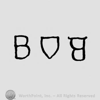 Two letters B with a shield in the middle.